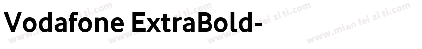 Vodafone ExtraBold字体转换